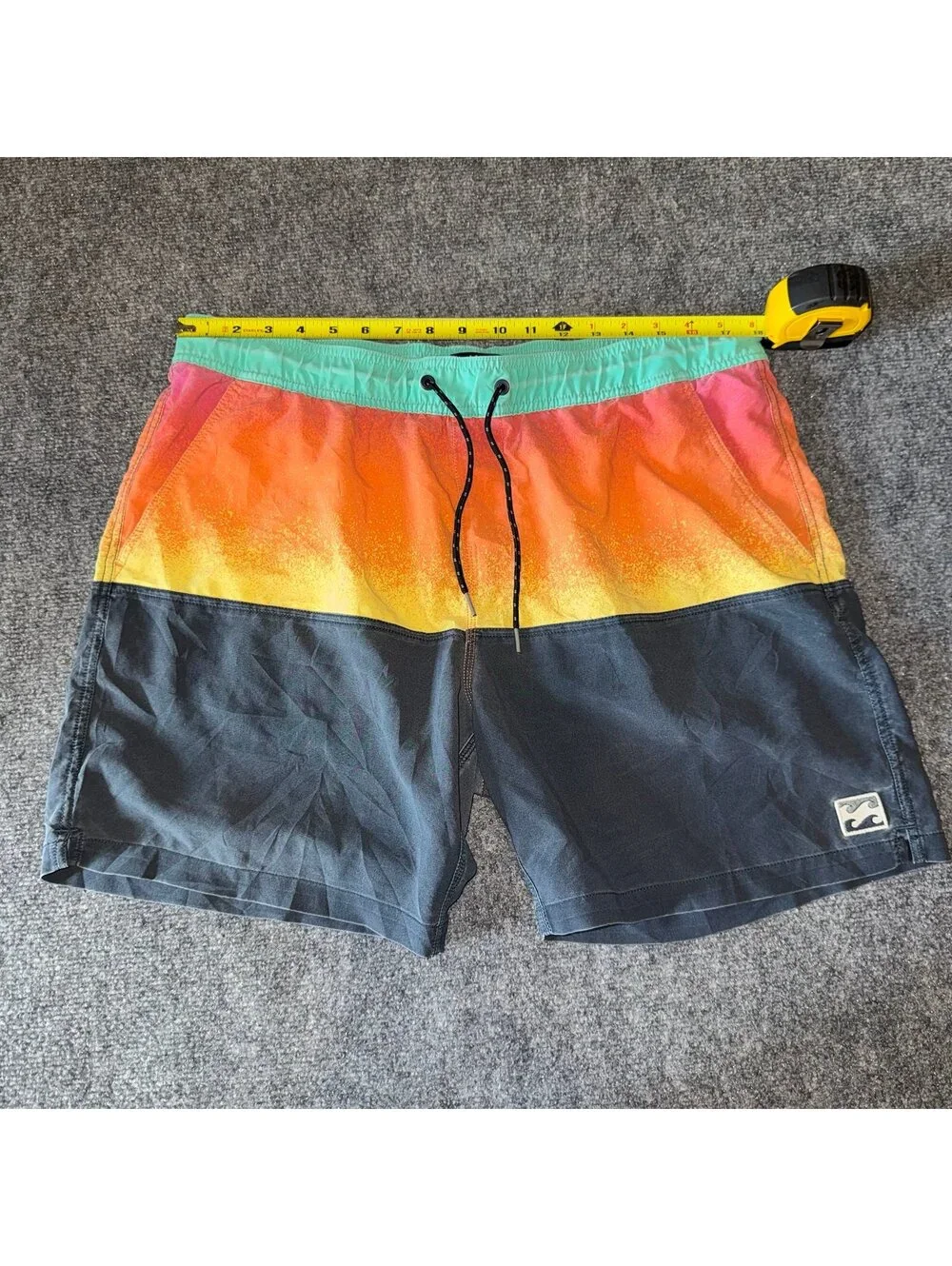 Billabong Fade Swim Trunks Mens XL Vtg y2k 90s Rare